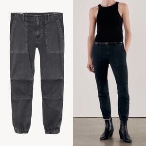 Nili Lotan Cropped Military Pant Carbon Gray 00 EUC